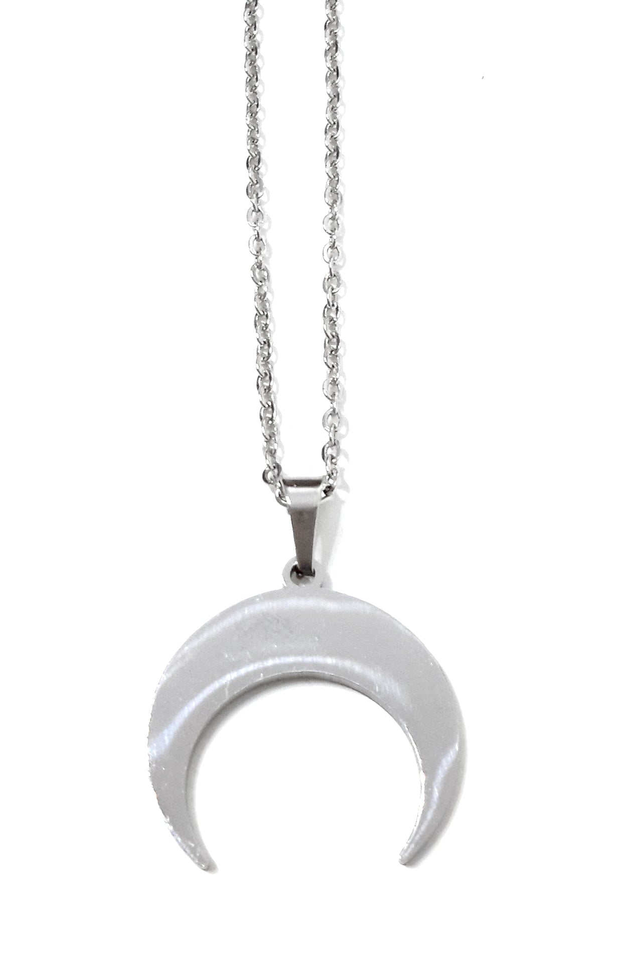Collar Corto Media Luna · Plata