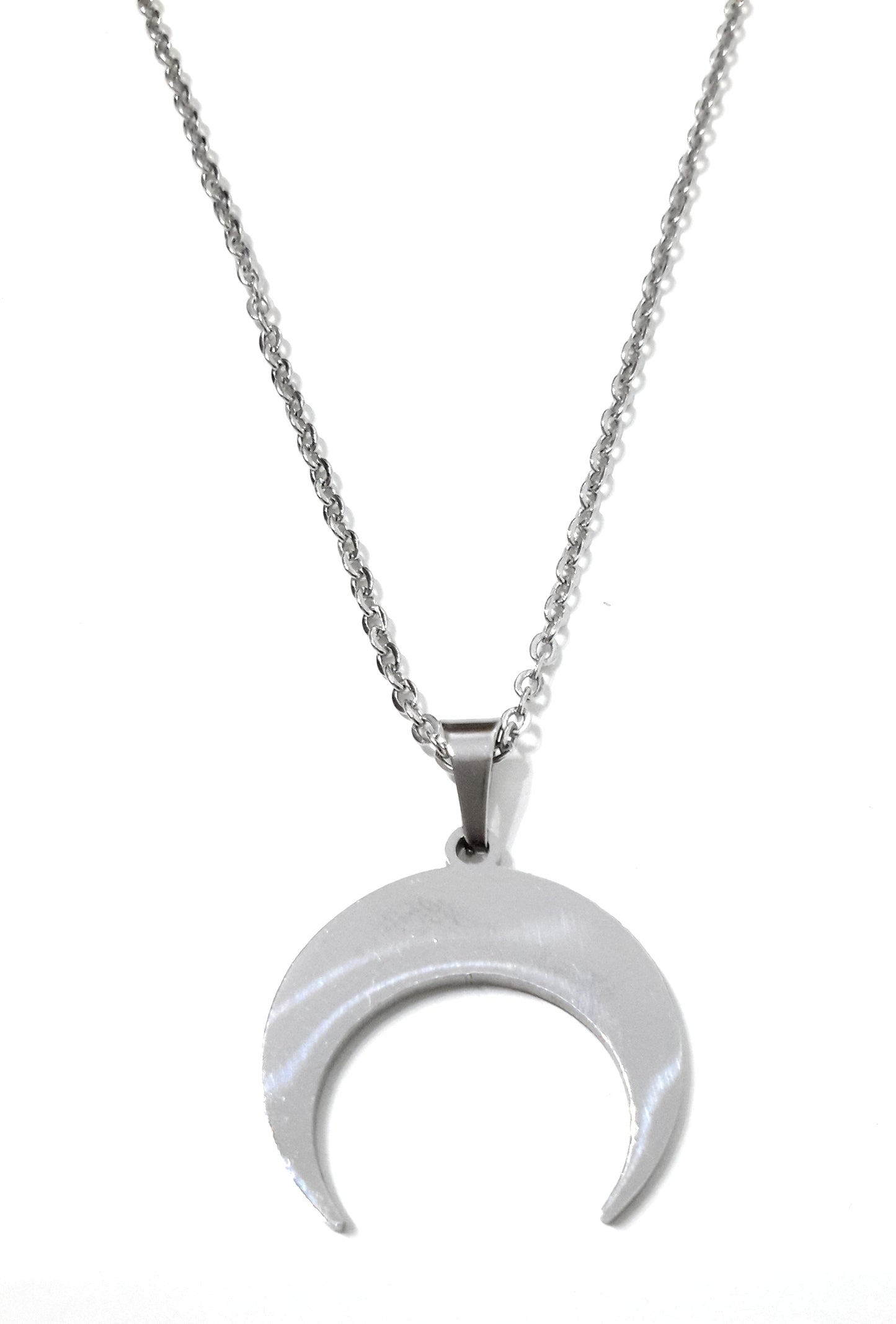 Collar Corto Media Luna · Plata