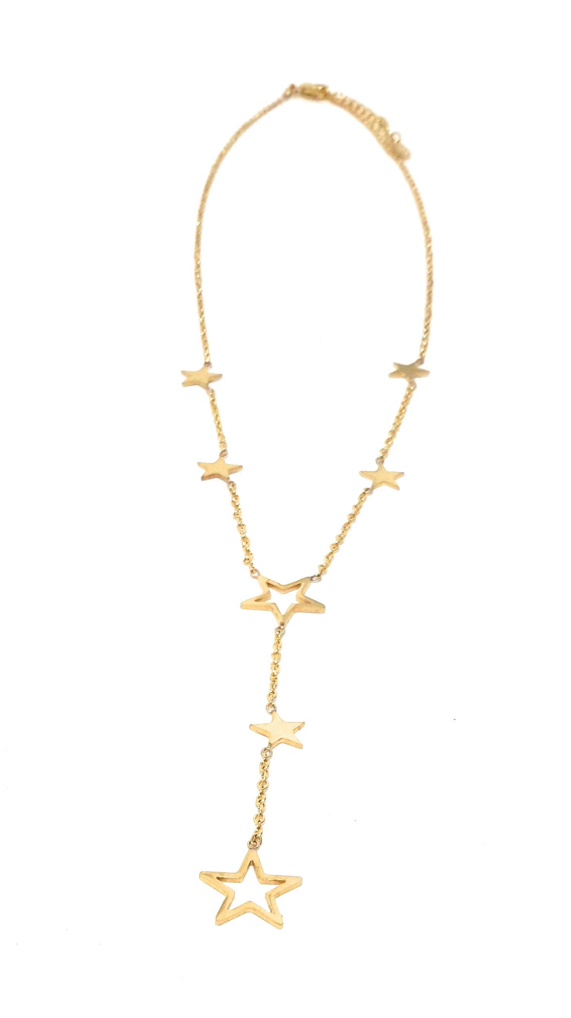 Gargantilla Forma Y · Dorado Estrellas