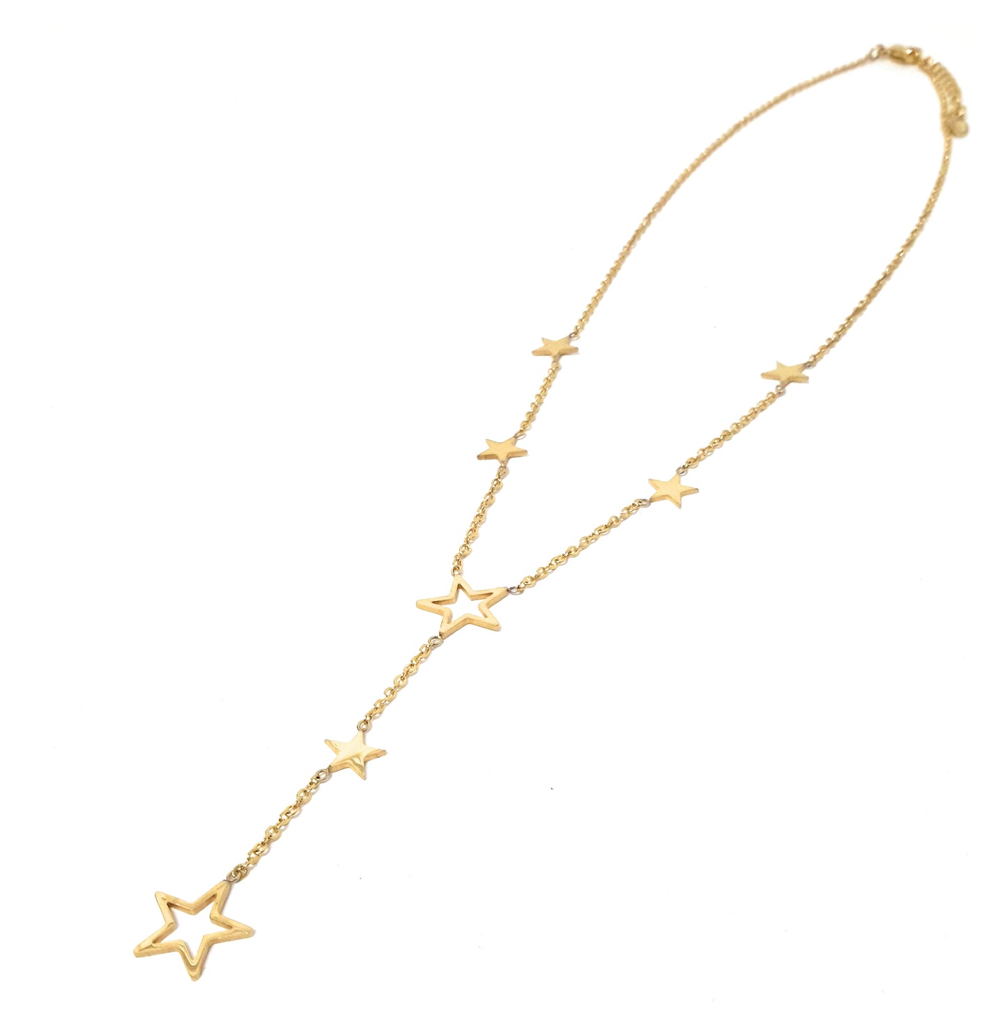Gargantilla Forma Y · Dorado Estrellas