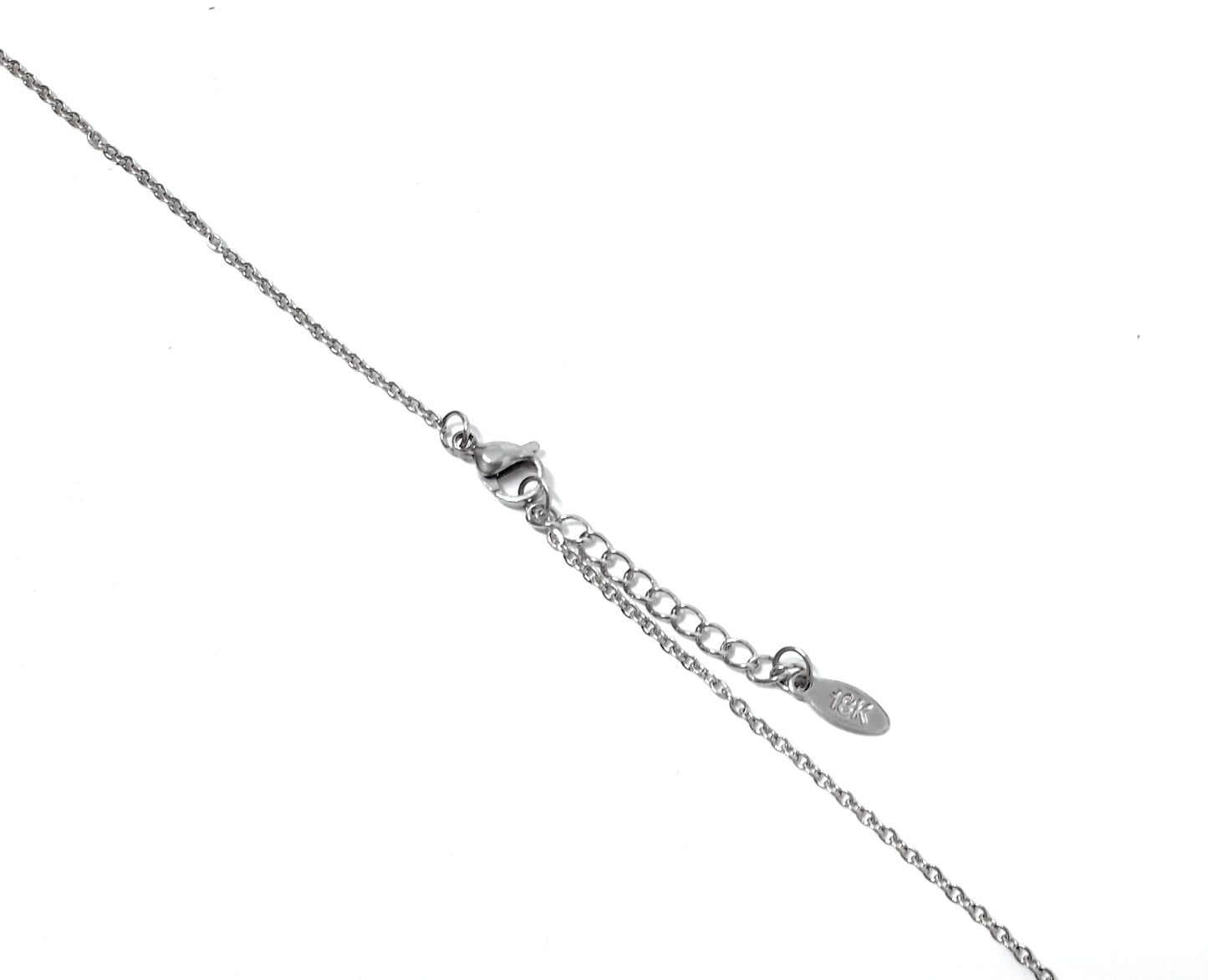 Gargantilla Forma Y · Plateado Estrellas