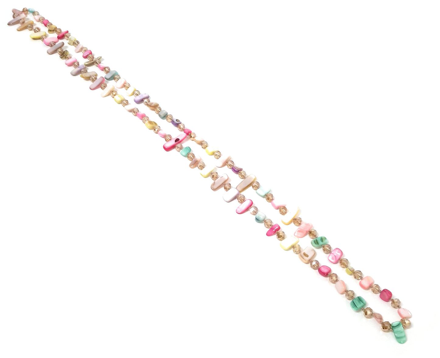 Collar Largo de Nácar · Colores Pasteles