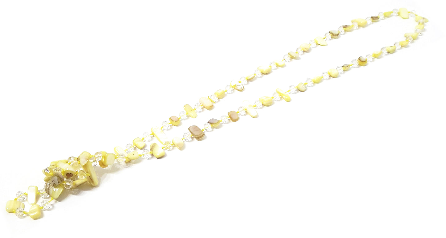 Collar Largo de Nácar · Amarillo