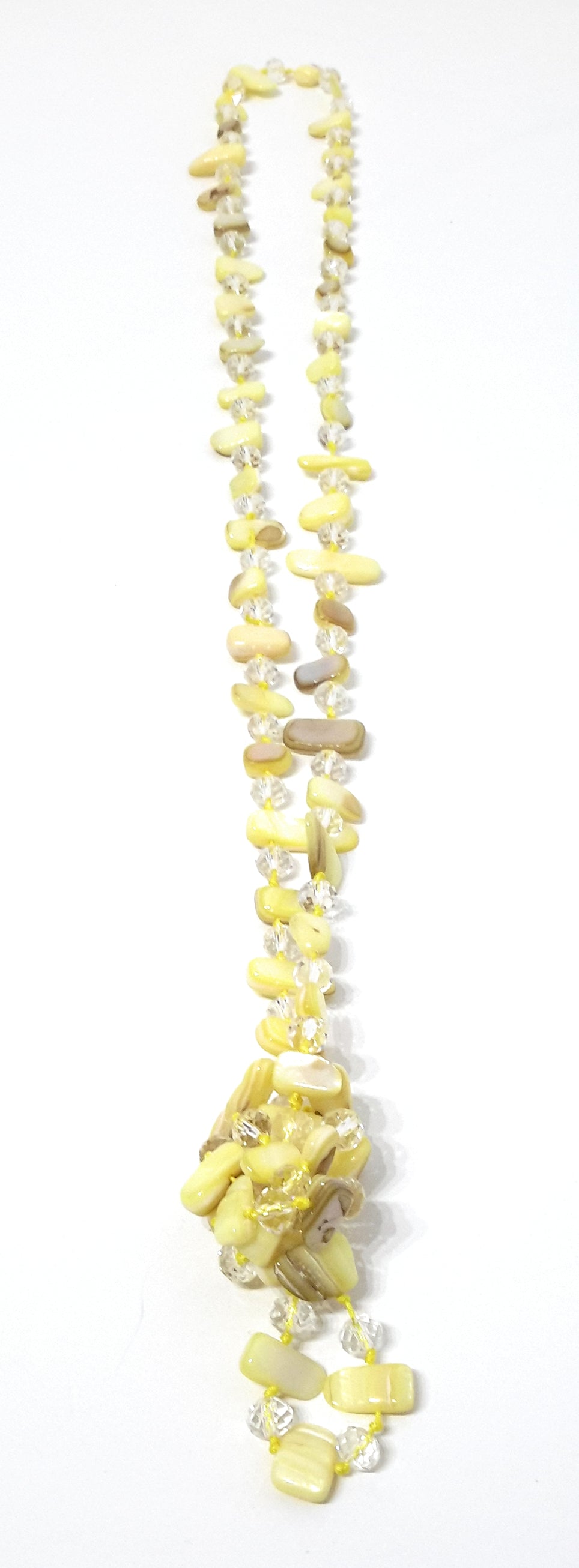 Collar Largo de Nácar · Amarillo