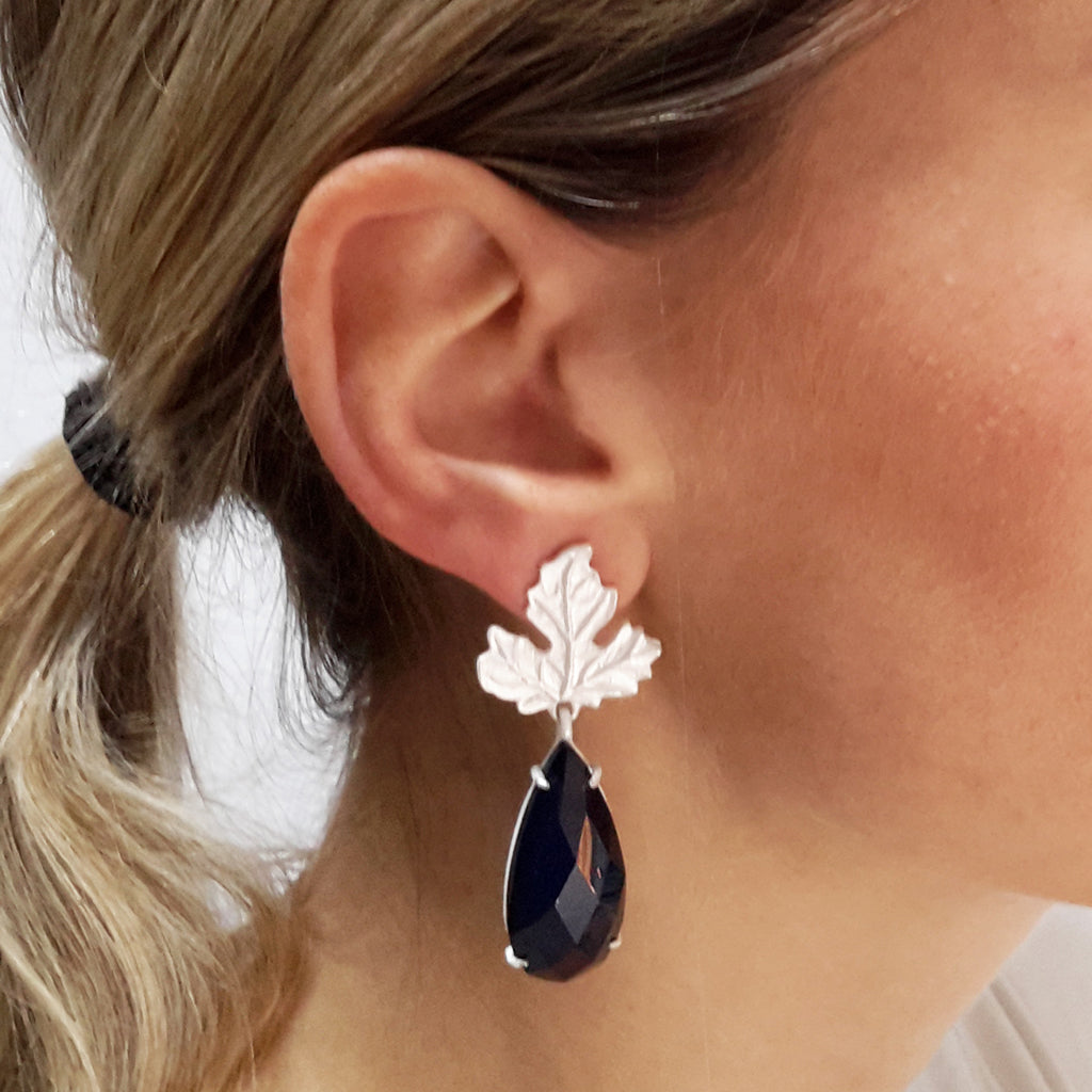 Pendientes Arce · Azul Noche
