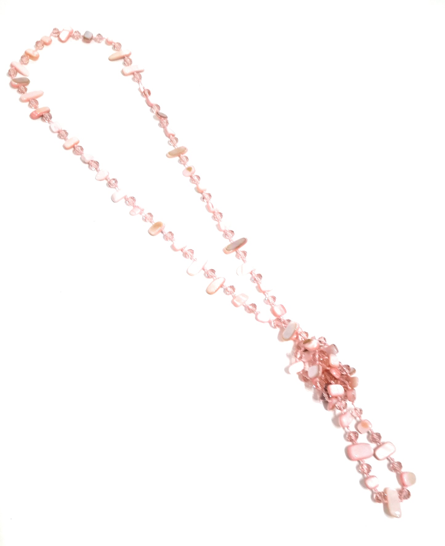 Collar Largo de Nácar · Rosa