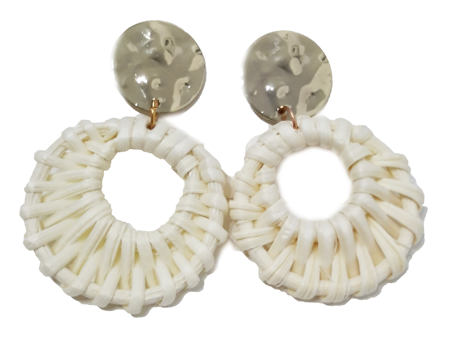 Pendientes Largos · Rafia Dorado (última unidad!)