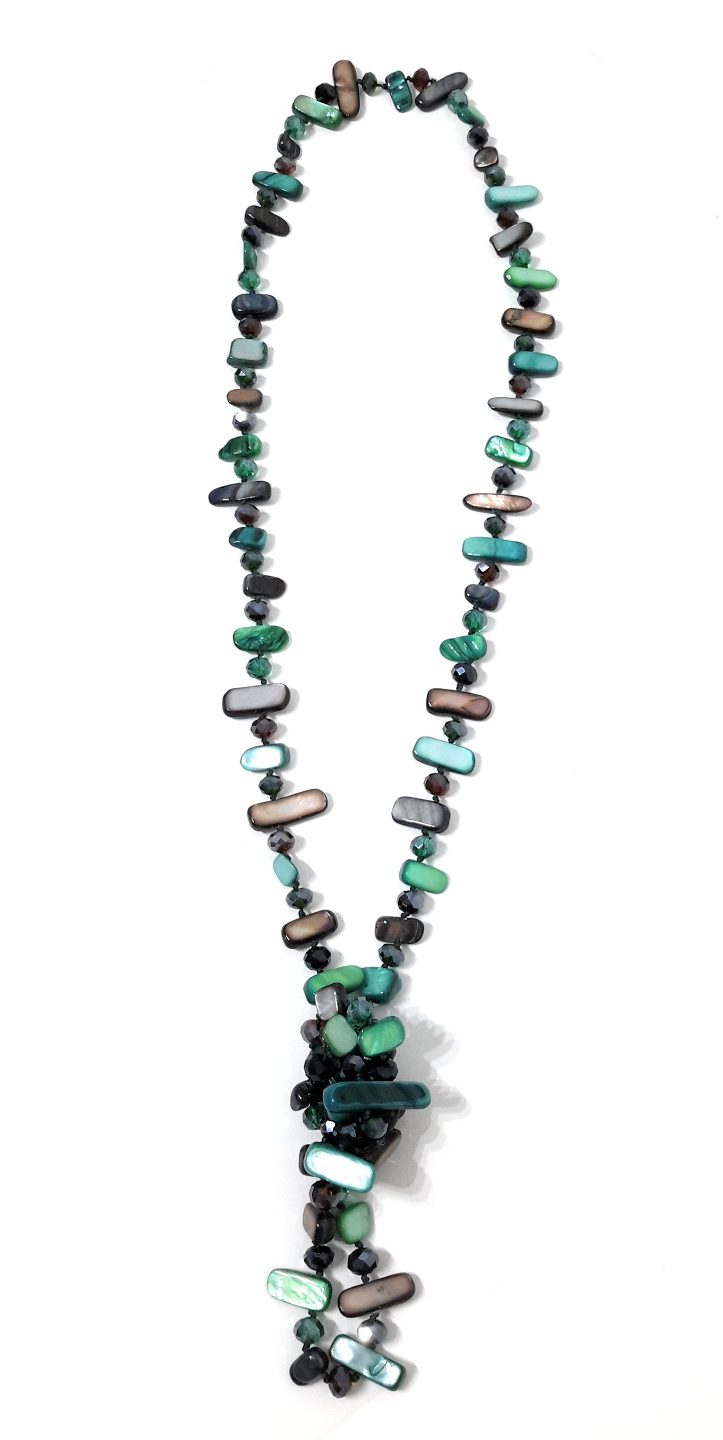 Collar Largo de Nácar · Selva