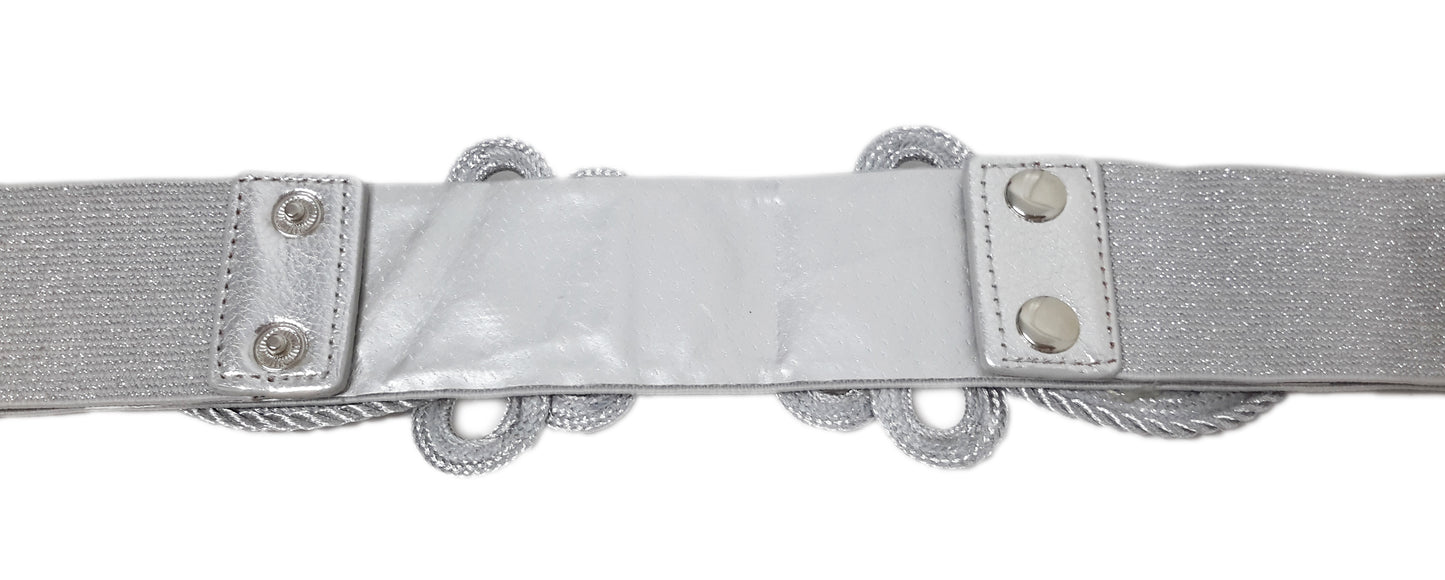 Cinturón Elástico Kimono · Plata