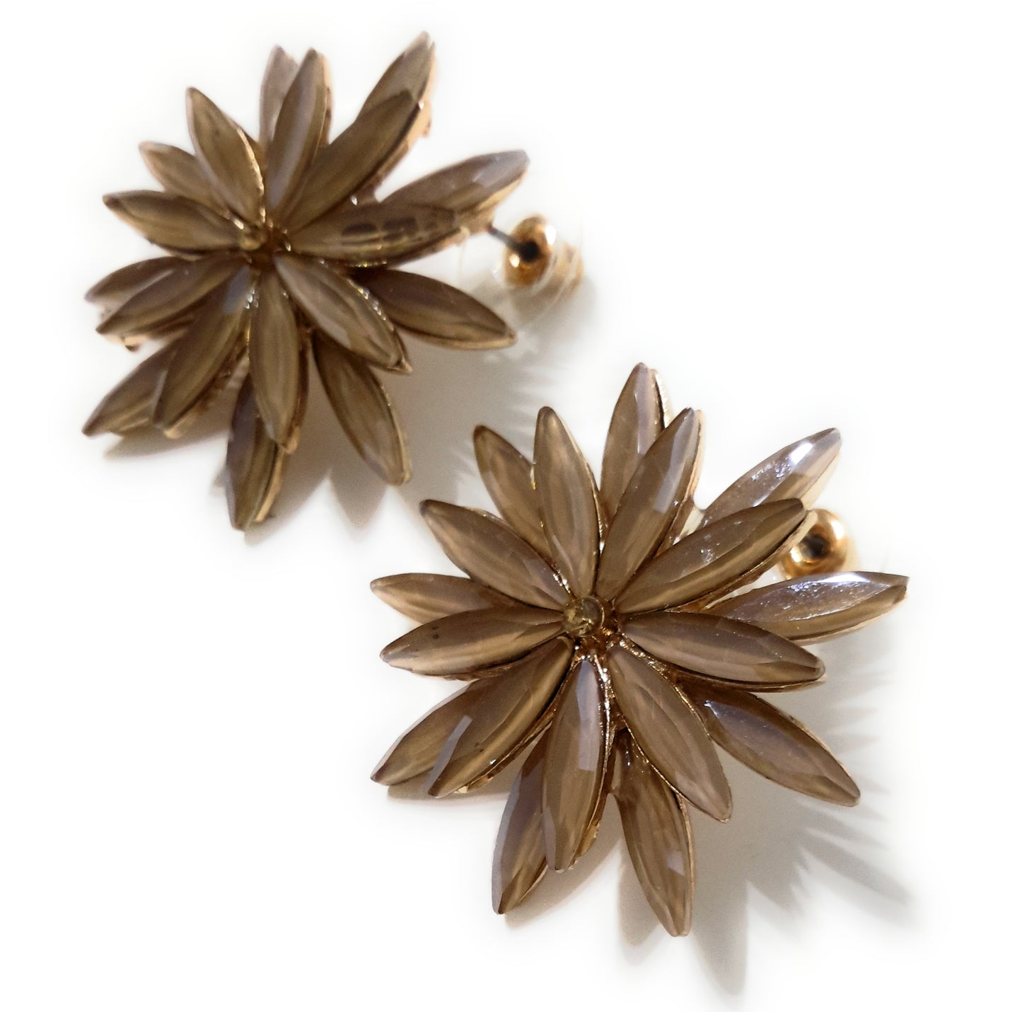 Pendientes Cristales Margarita · Beis (última unidad!)