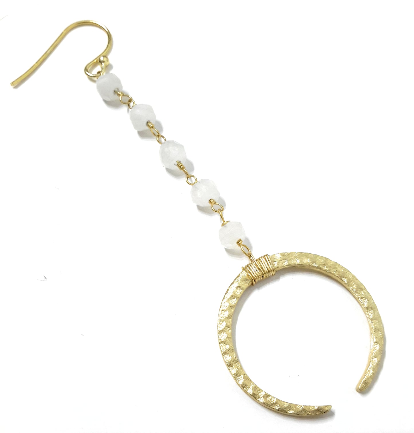 Pendientes Joya 24K · LUNA (Hecho a mano)