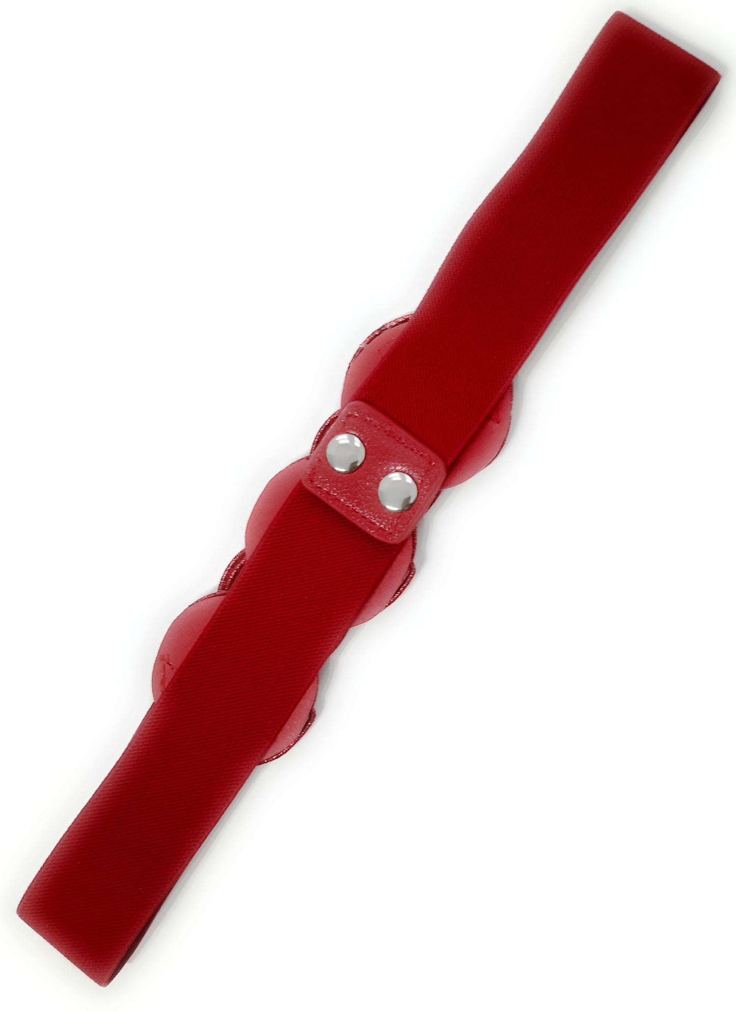 Cinturón Elástico Círculos · Rojo