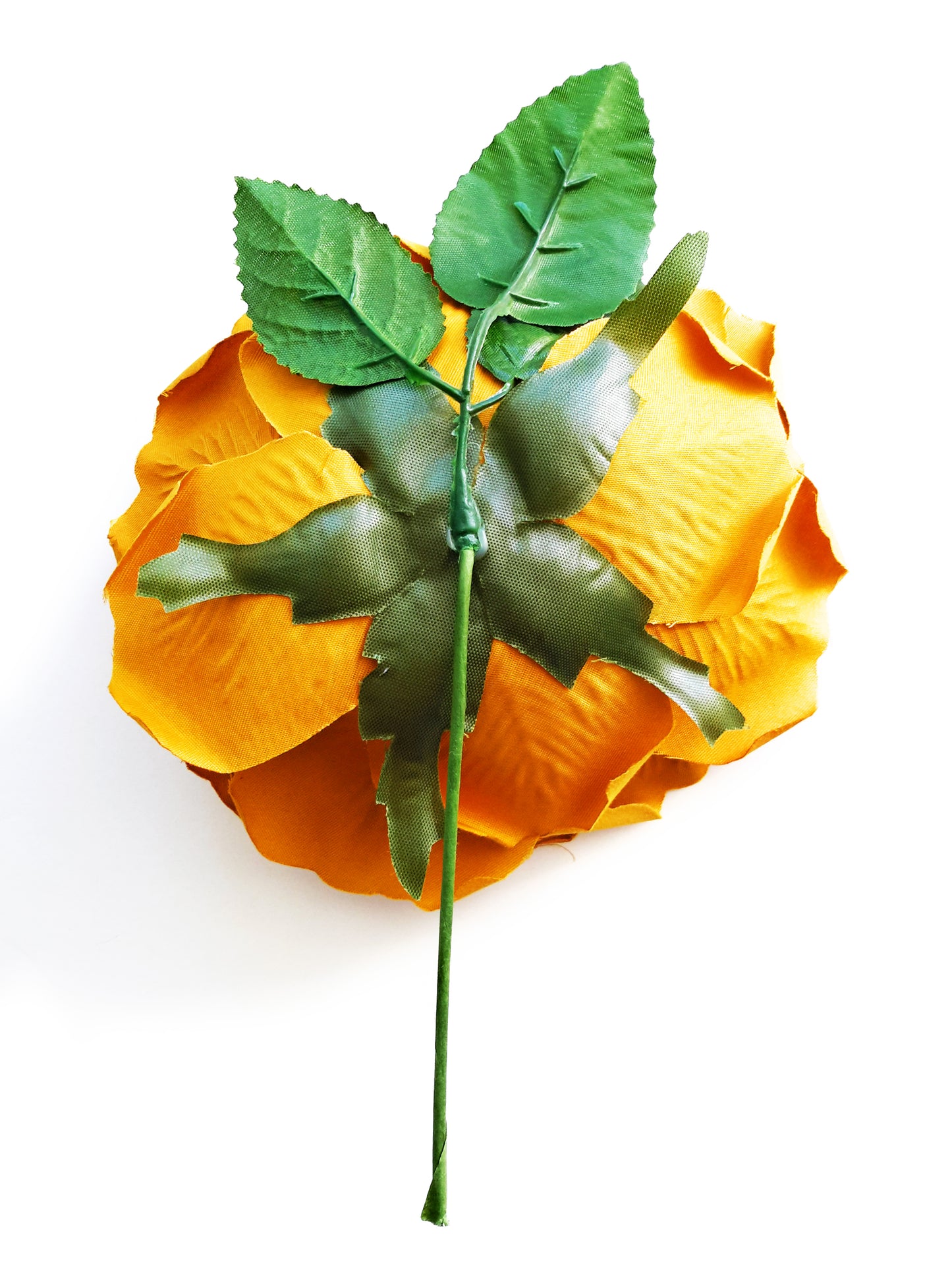 Flor Flamenca Pelo Grande Ø19cm · Mostaza