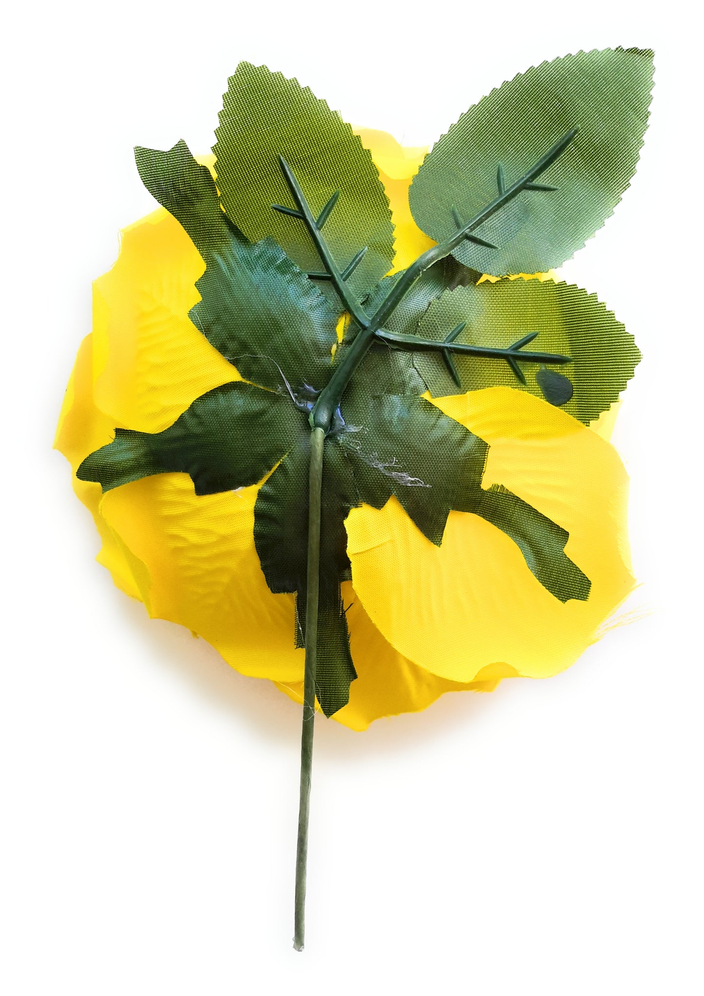 Flor Flamenca Pelo Grande Ø19cm · Amarillo