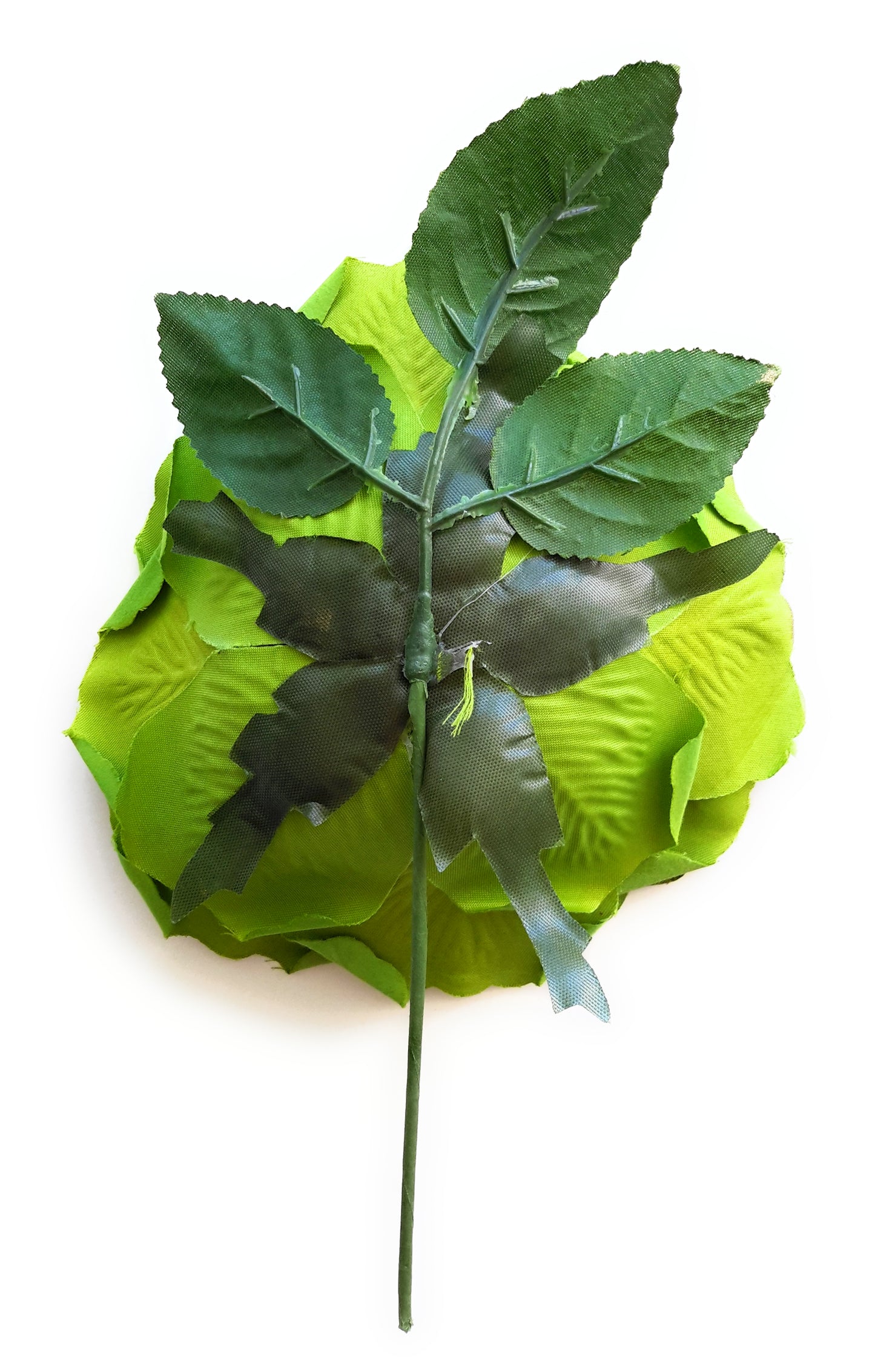 Flor Flamenca Pelo Grande Ø19cm · Verde Claro