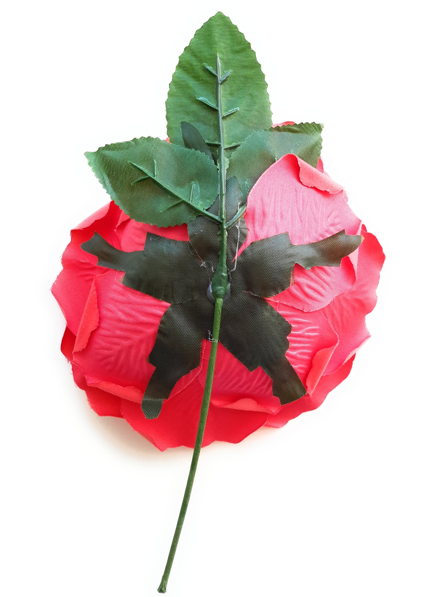 Flor Flamenca Pelo Grande Ø19cm · Coral