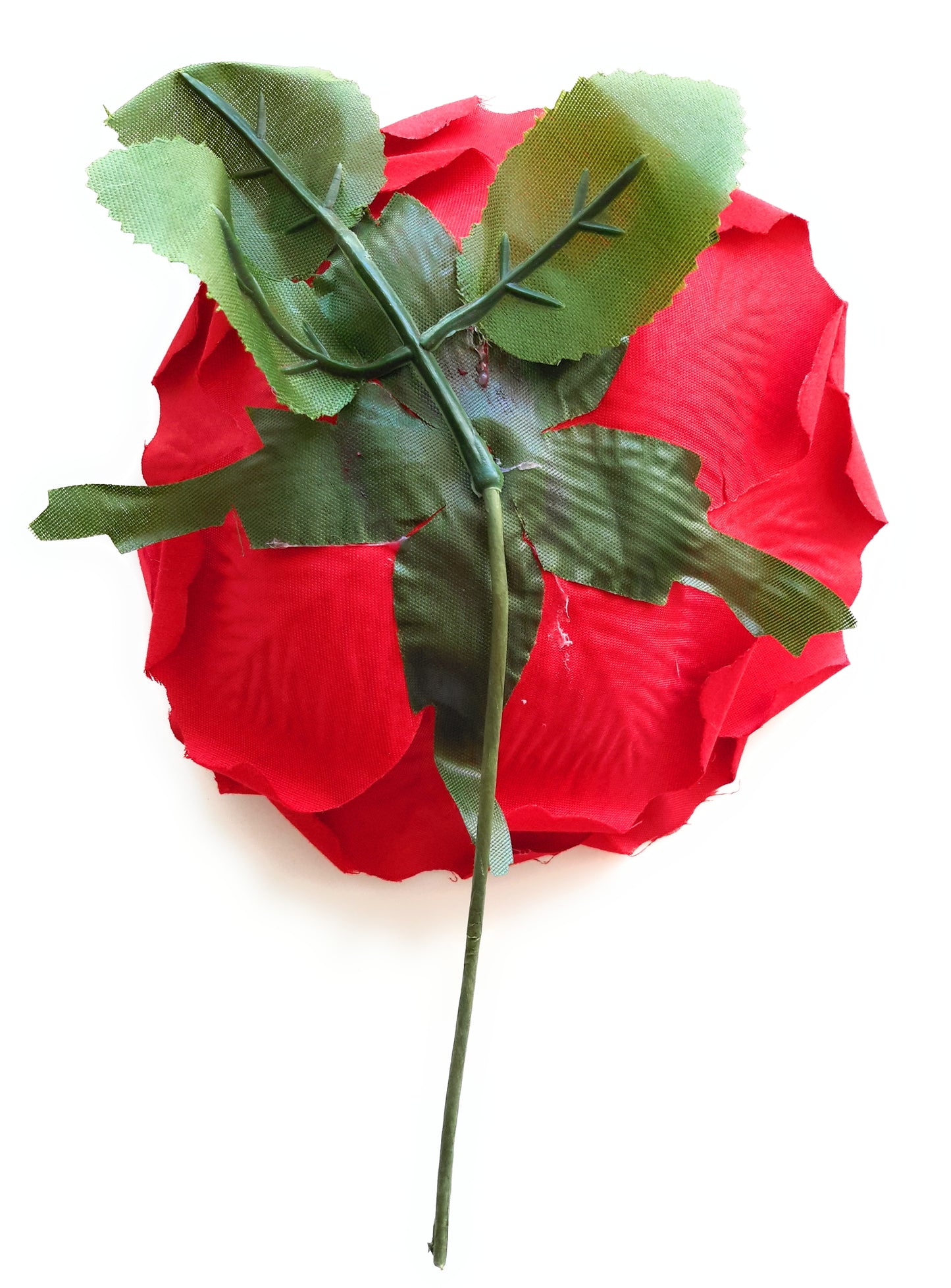 Flor Flamenca Pelo Grande Ø19cm · Rojo