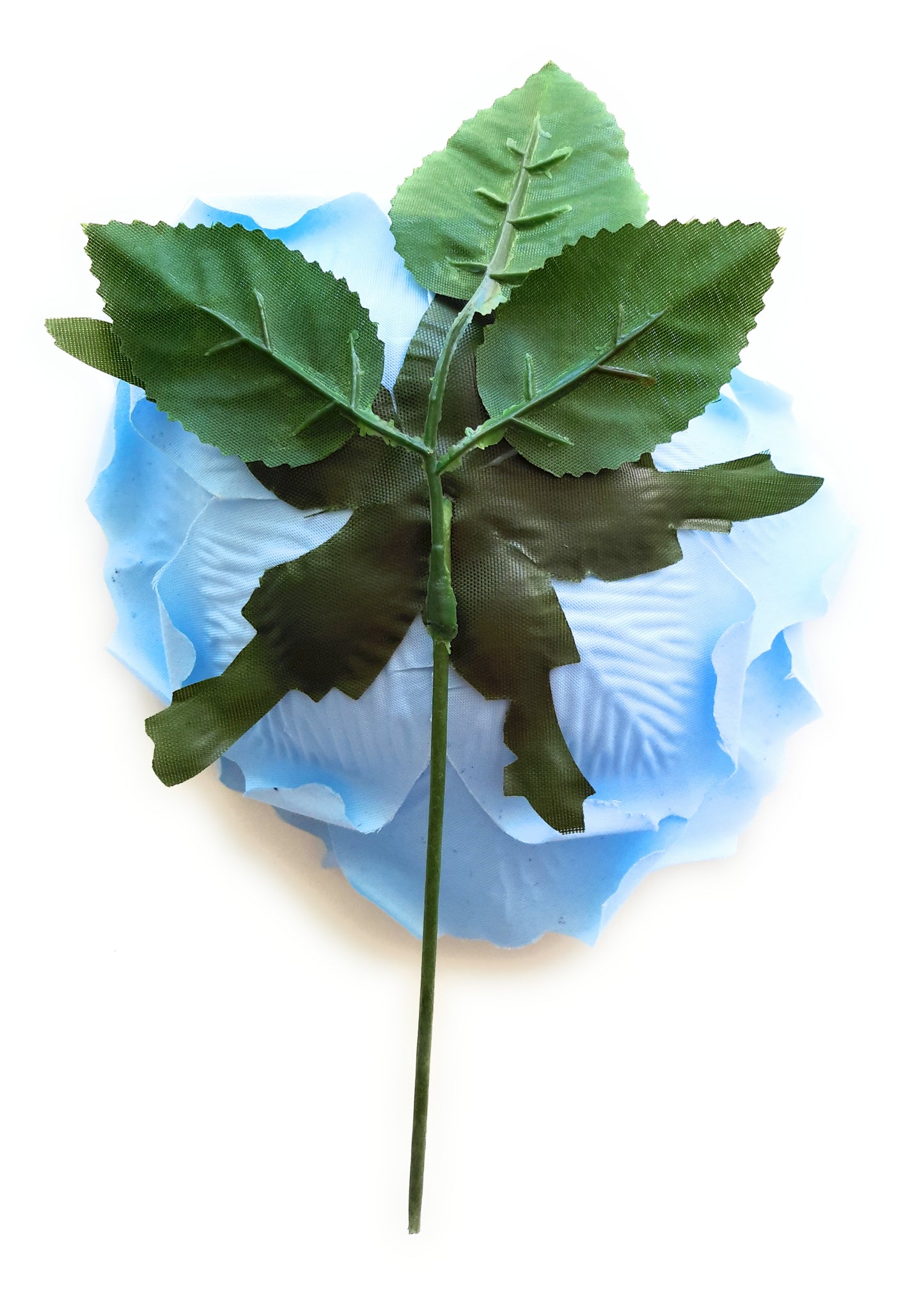 Flor Flamenca Pelo Grande Ø19cm · Azul Claro