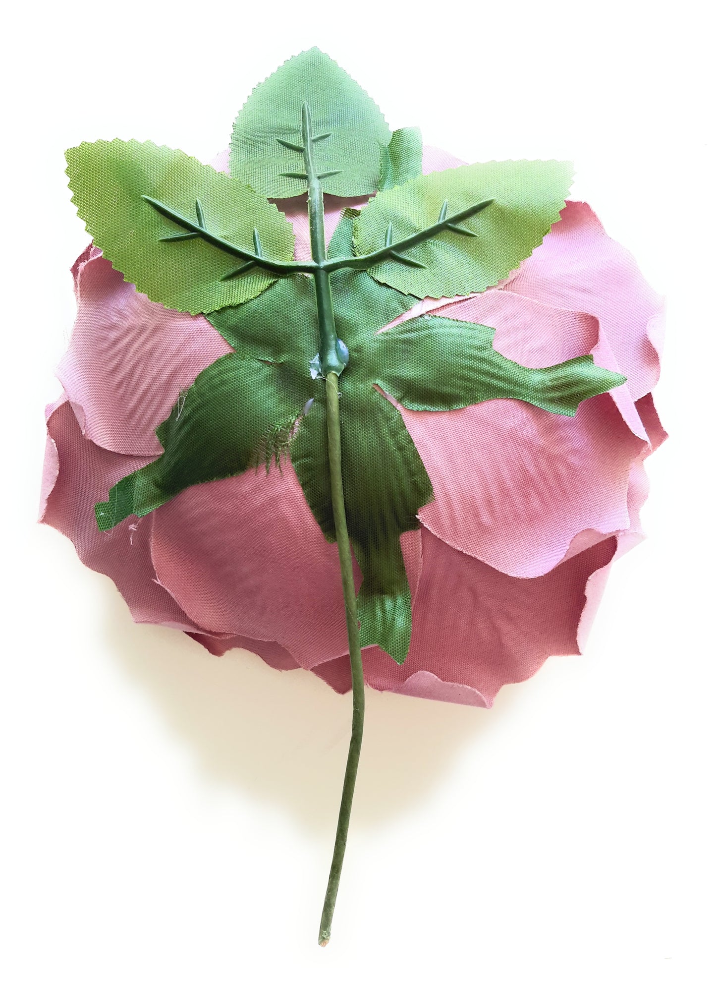 Flor Flamenca Pelo Grande Ø19cm · Rosa Viejo Oscuro