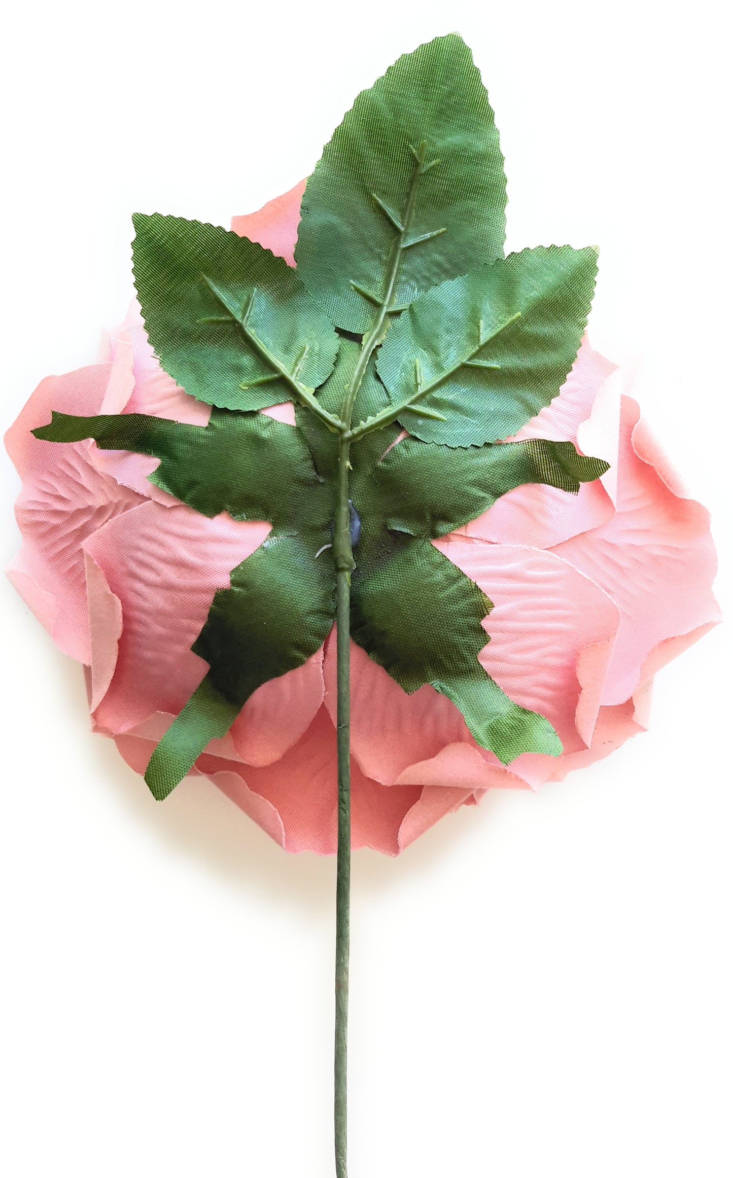 Flor Flamenca Pelo Grande Ø19cm · Rosa Viejo Claro