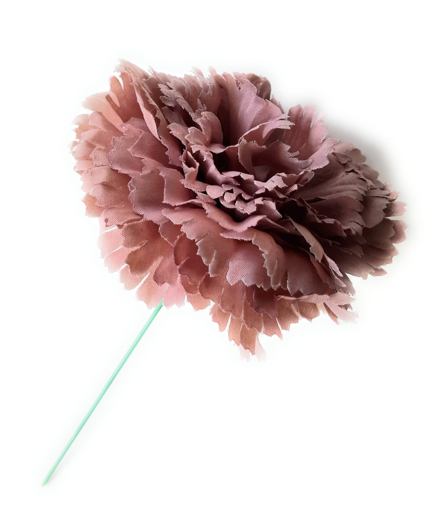 Clavel Flamenco Flor Pelo Ø9cm · Berenjena