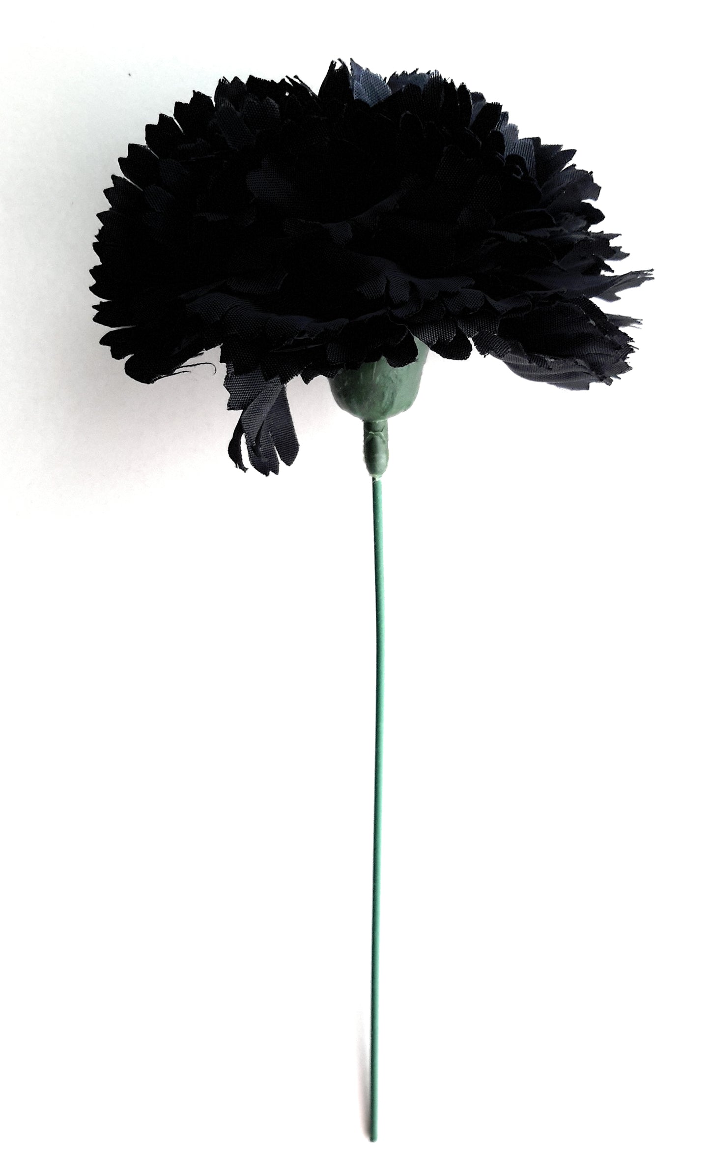 Clavel Flamenco Flor Pelo Ø9cm · Negro