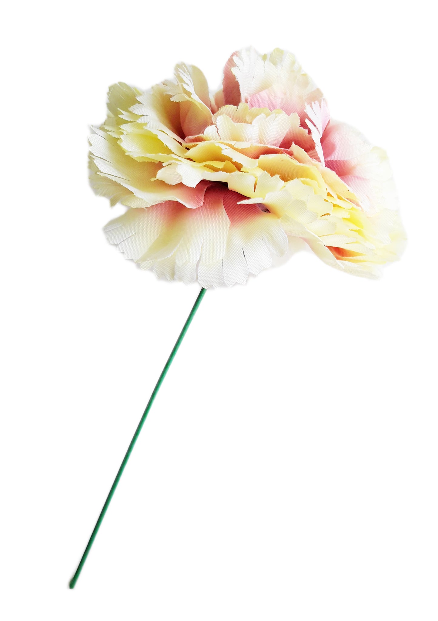 Clavel Flamenco Flor Pelo Ø9cm · Marfil Malva