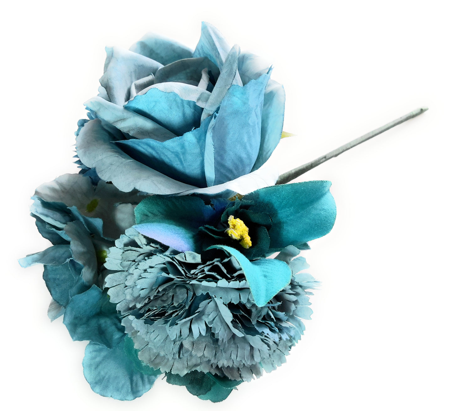 Ramillete Flores Flamencas Feria de Abril Sevilla · Azul