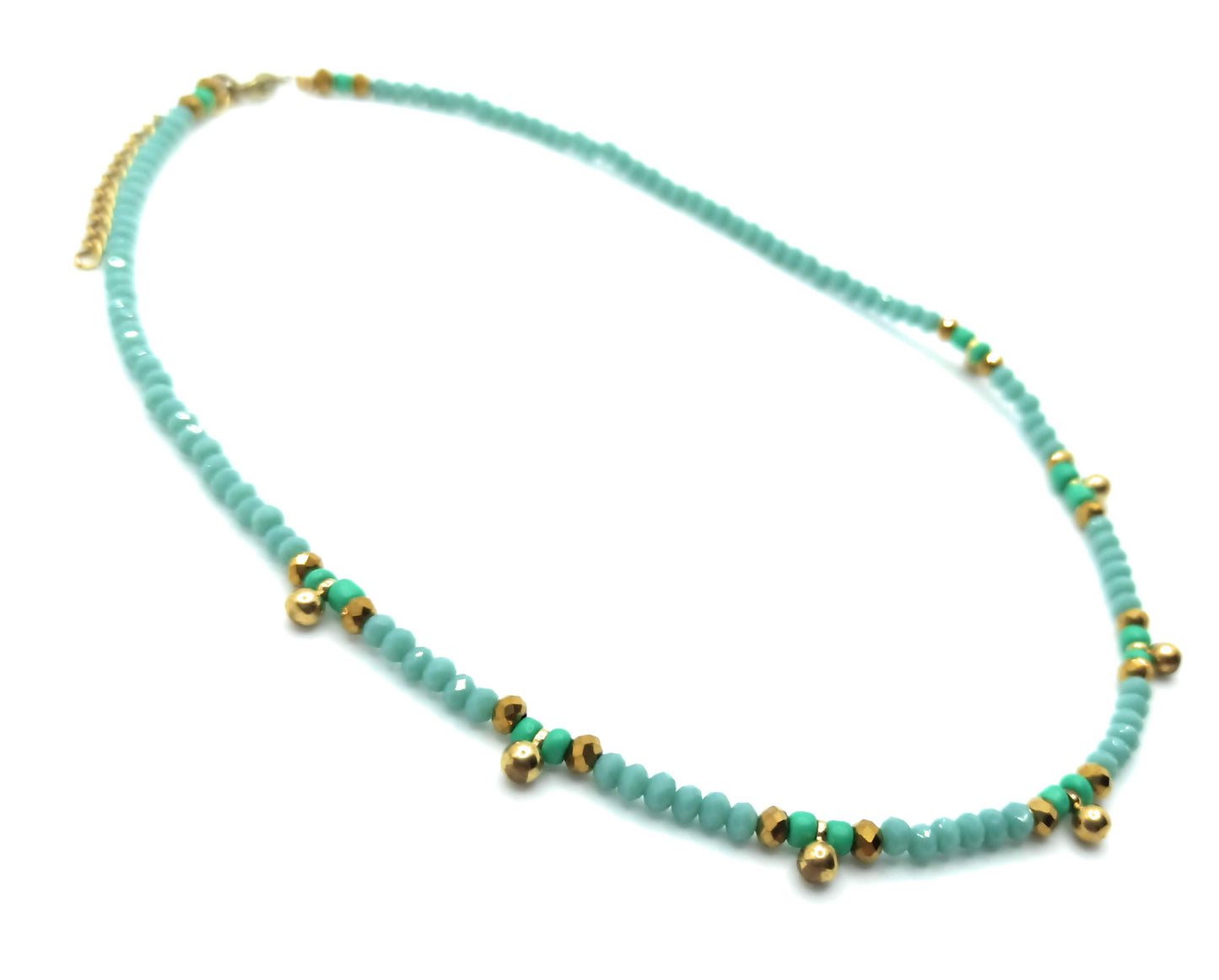 Gargantilla Alegre Bolitas · Celeste