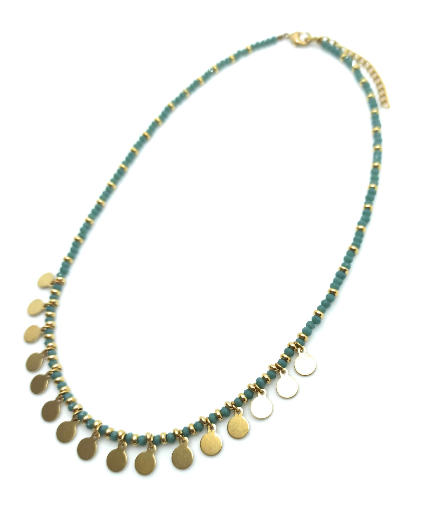 Gargantilla Chapitas · Celeste