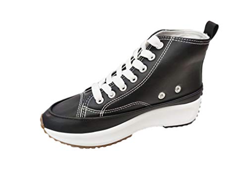 Zapatillas Altas Maxi Plataforma · Polipiel All Black (T.37 - T.40)
