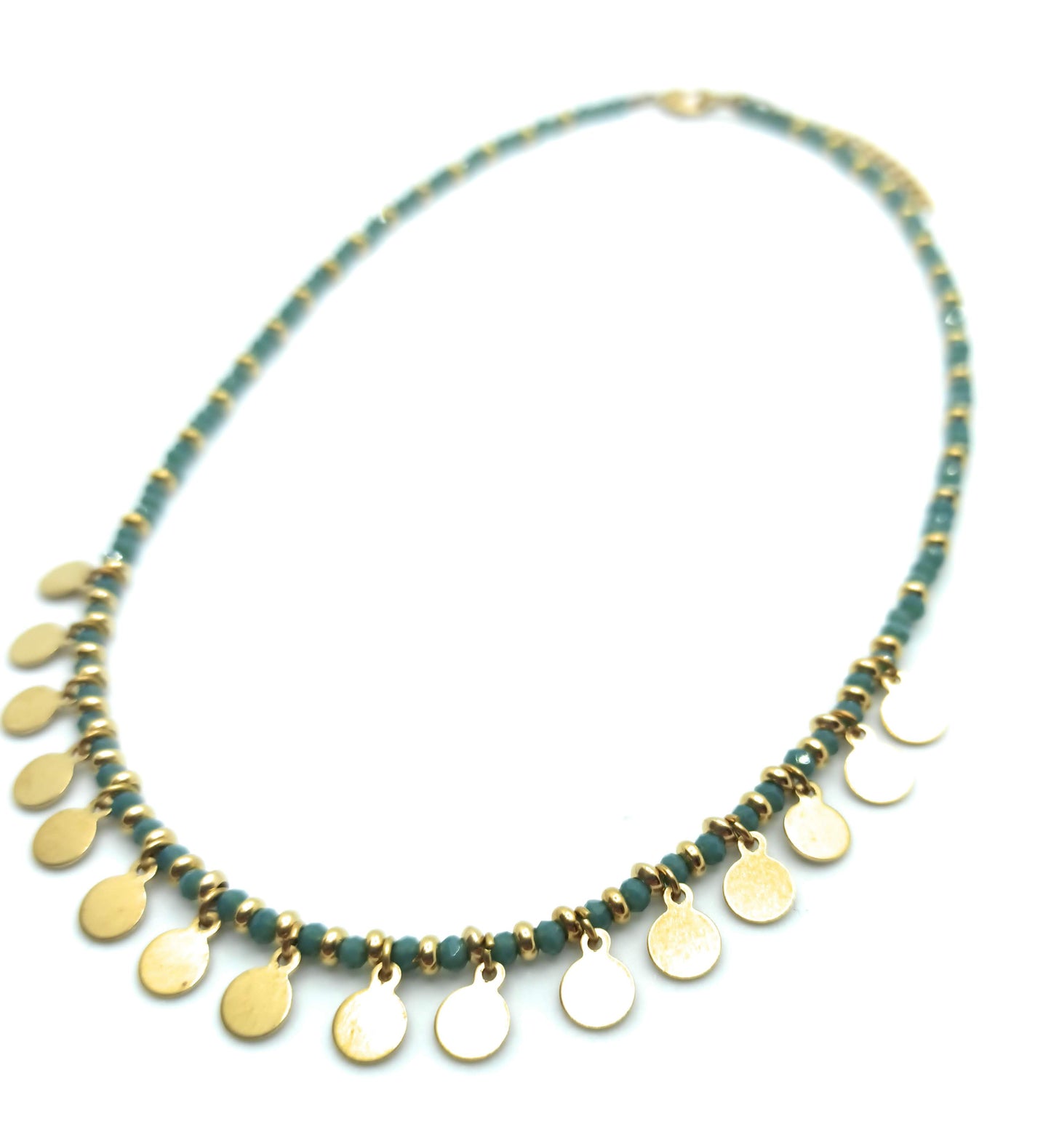 Gargantilla Chapitas · Celeste