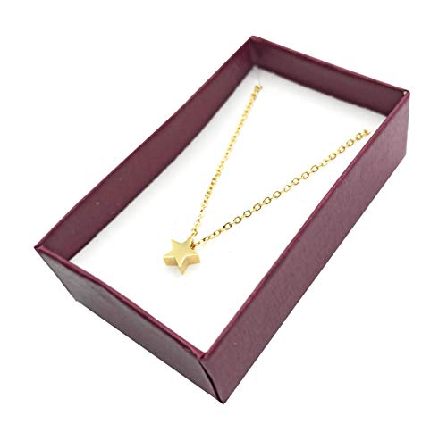 Collar Corto Cadenita Dorada · Estrella 3D