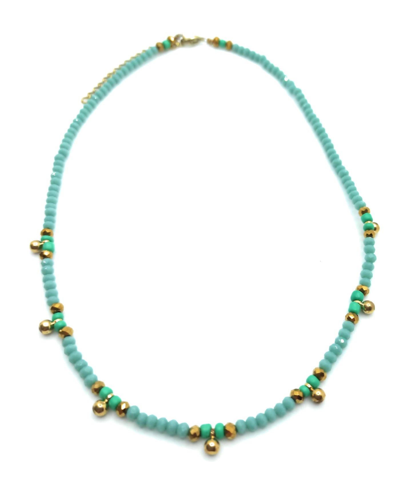 Gargantilla Alegre Bolitas · Celeste