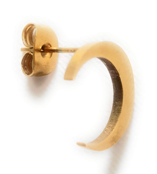 Pendientes Media Luna · Oro