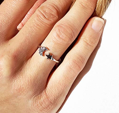 Anillo Plateado · Luna T.14 (5,4cm)