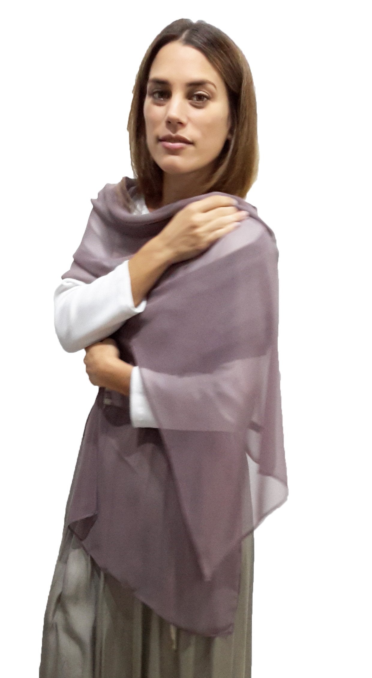 Chal de Chiffon · Malva (50x200cm)