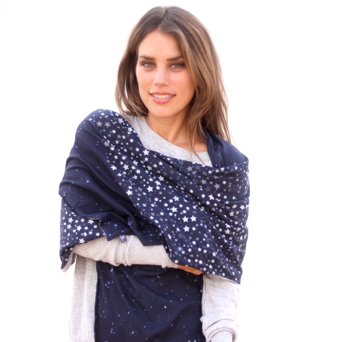 Bufanda Grande de Punto · Fauna Oliva