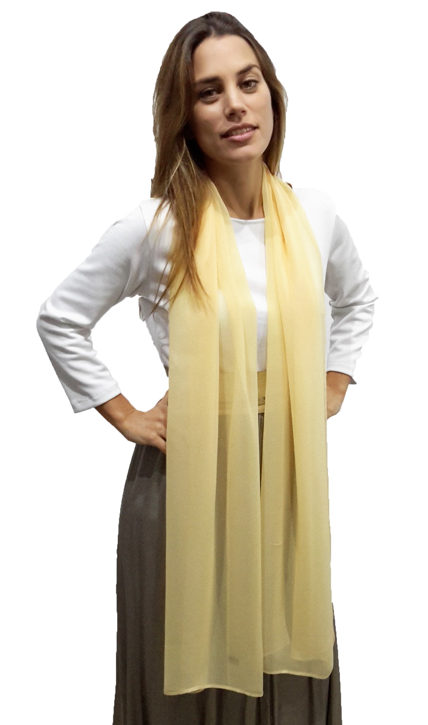 Estola Naranja Claro