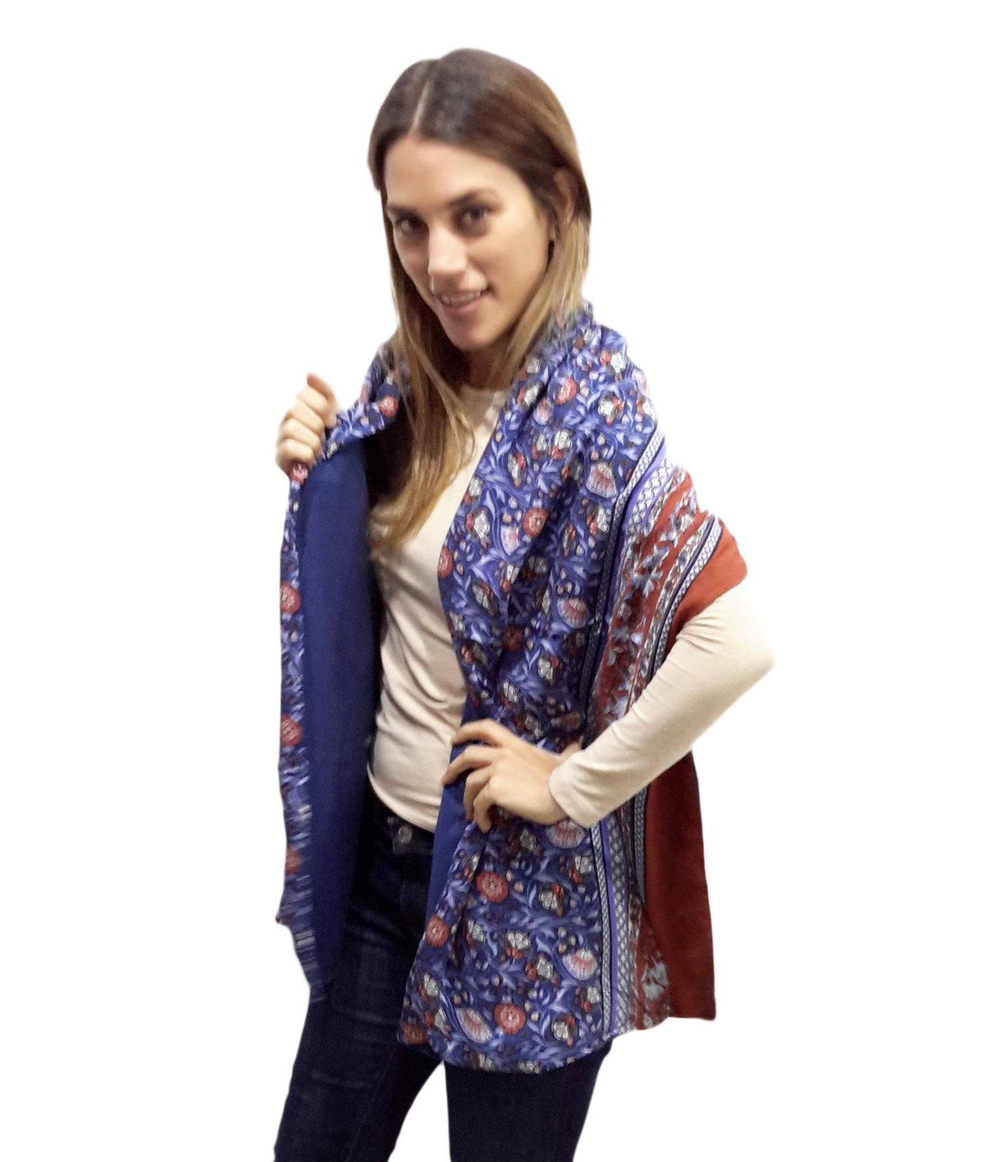 Bufanda Grande de Punto · Fauna Oliva