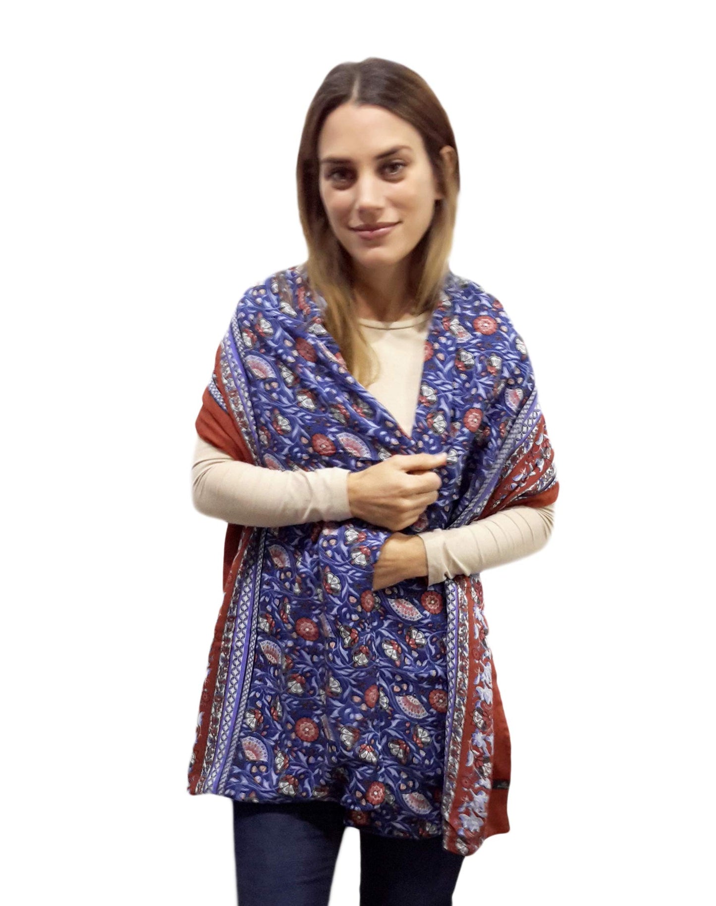 Bufanda Grande de Punto · Fauna Oliva