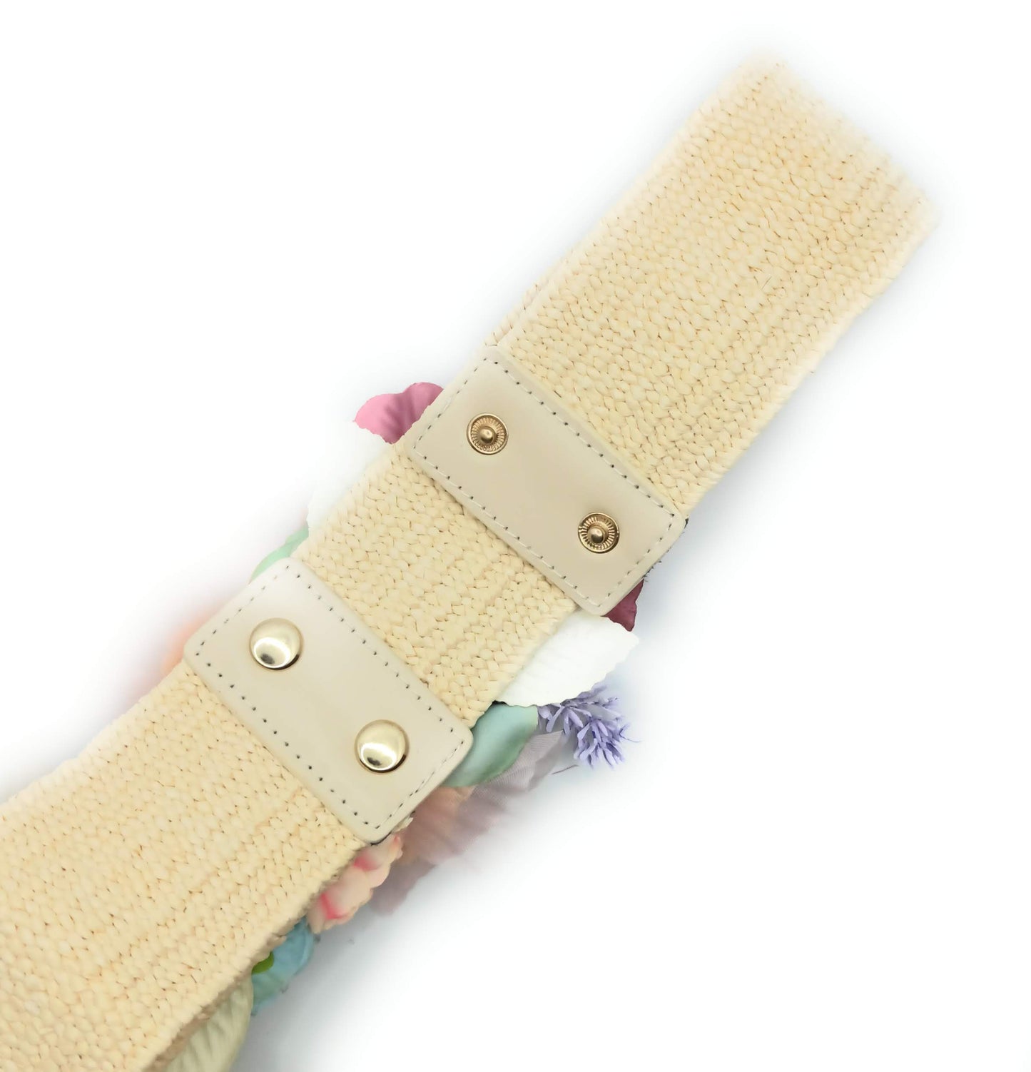 Cinturón de Flores · Rafia Multi Pasteles