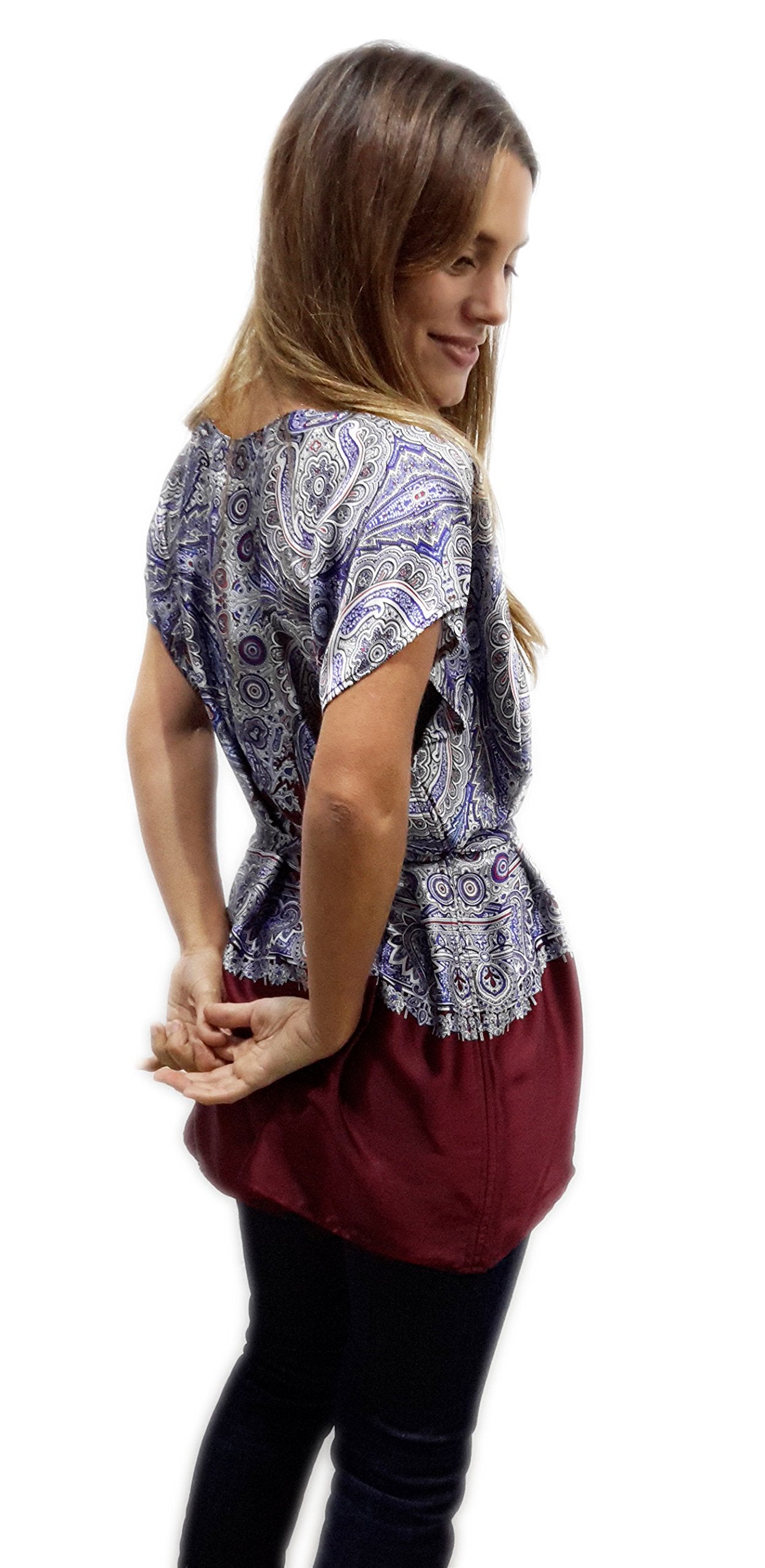 Túnica Satinada · Paisley