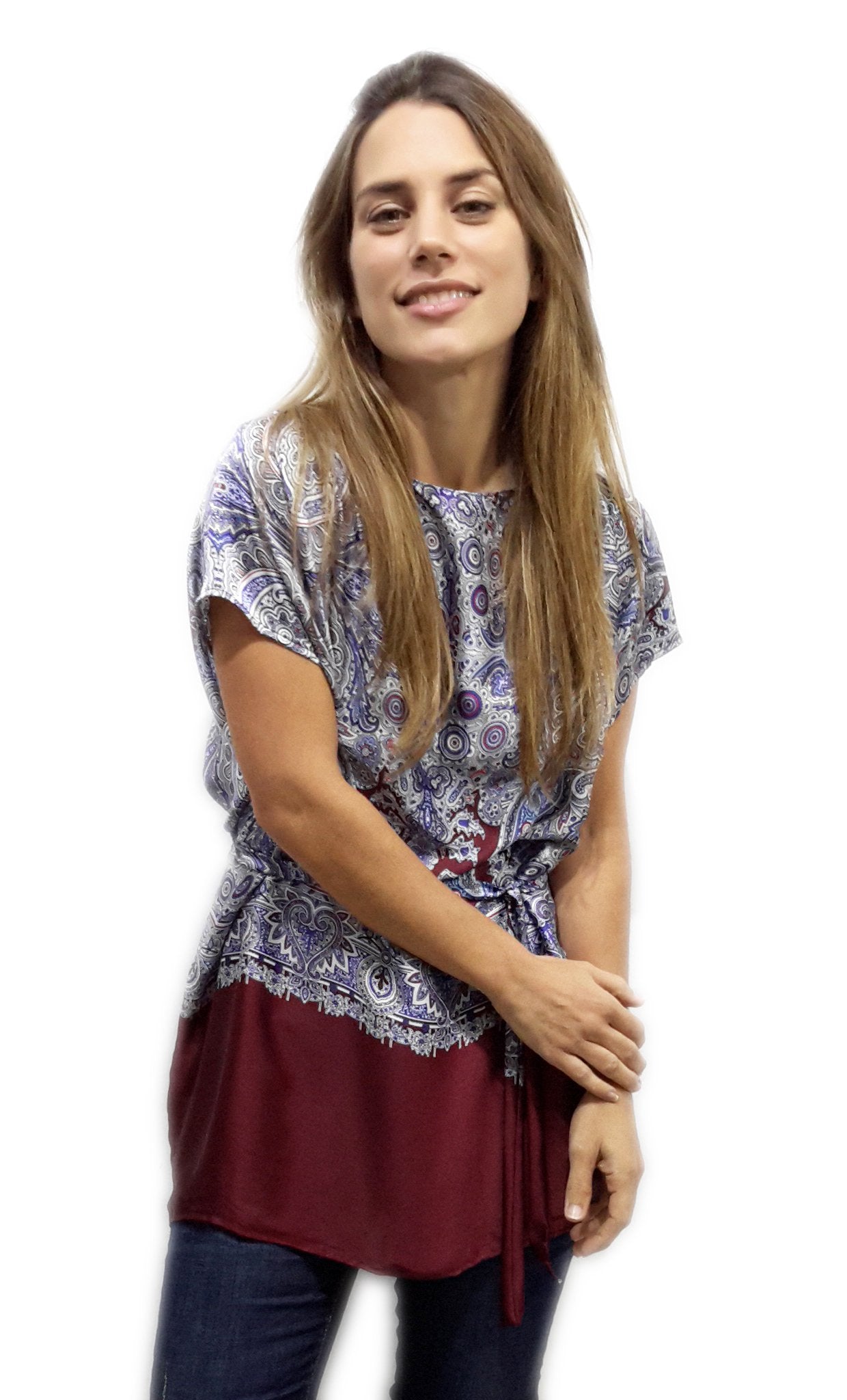 Túnica Satinada · Paisley