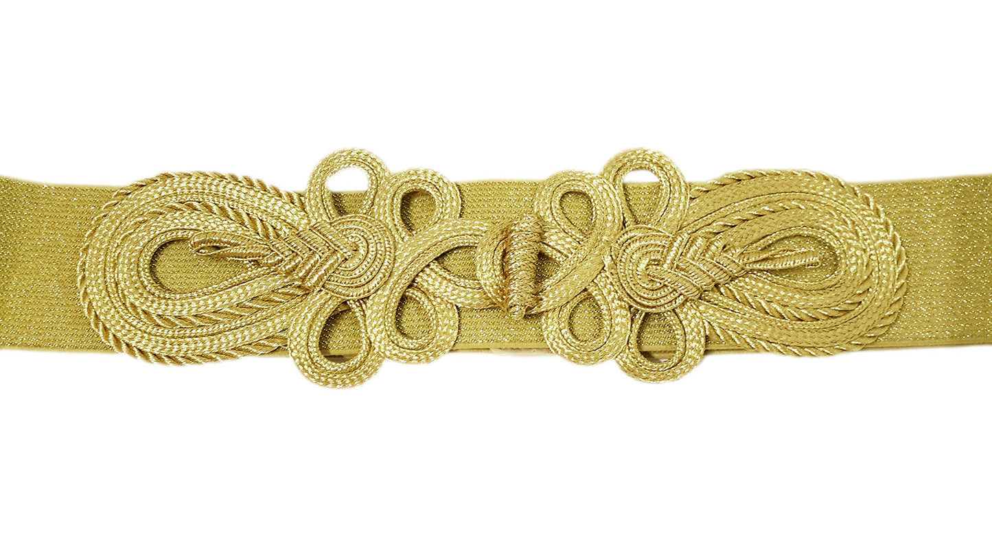 Cinturón Elástico Kimono · Oro