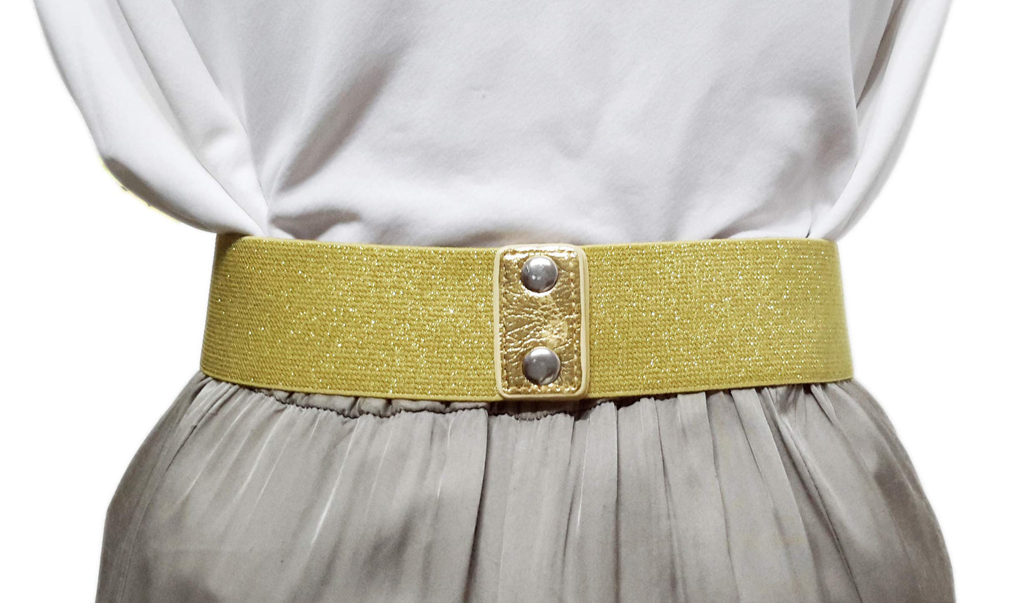 Cinturón Elástico Kimono · Oro