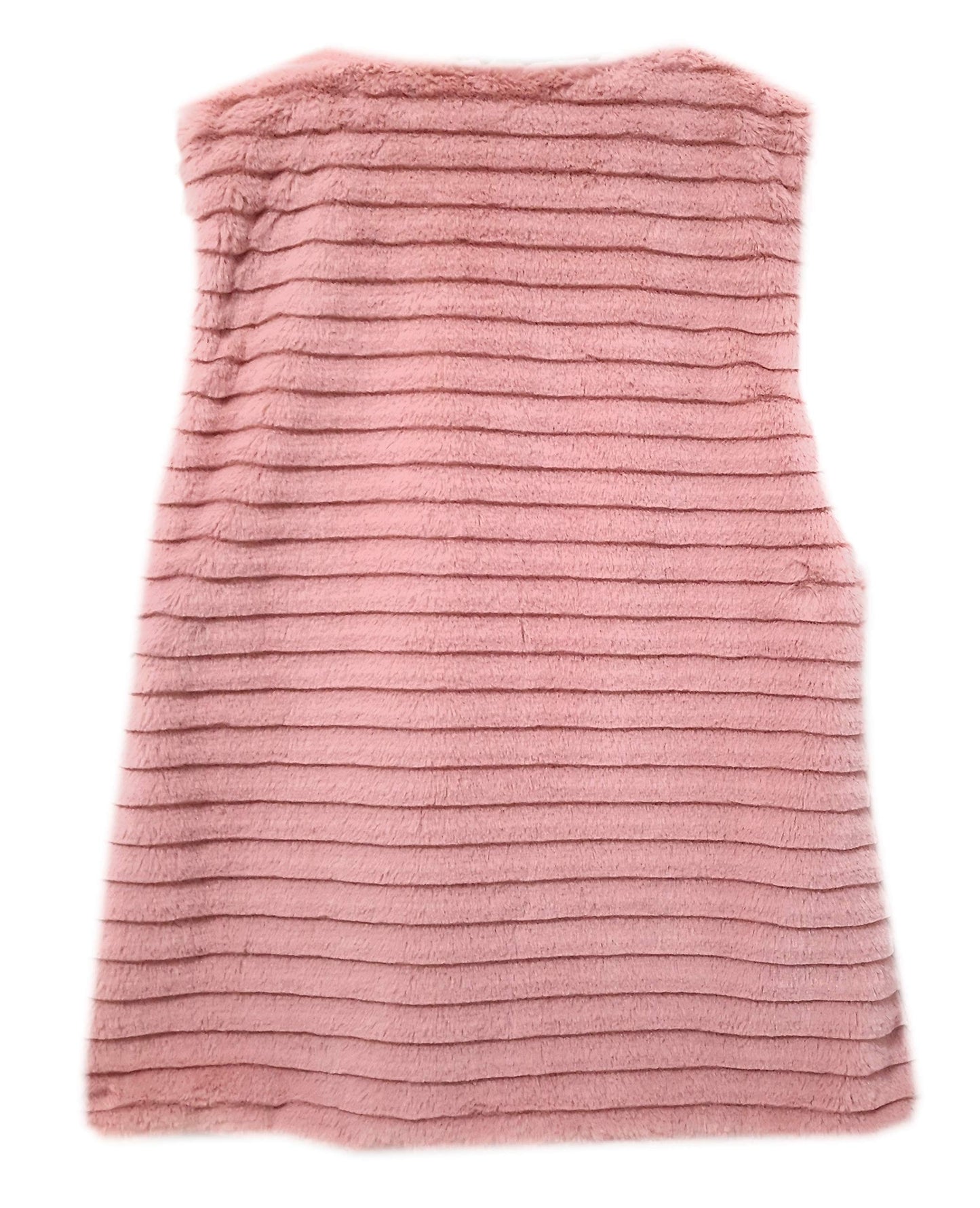 Chaleco de Pelo Sintético de Mujer – Elegante, Suave y de Tendencia · Pelo Sintético Rosa (talla única)