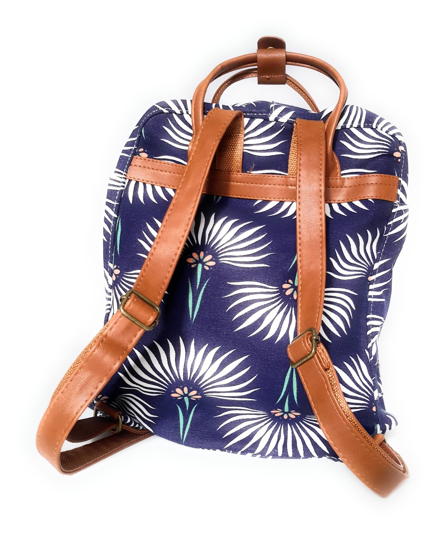 Bolso Mochila Estampada · Azul