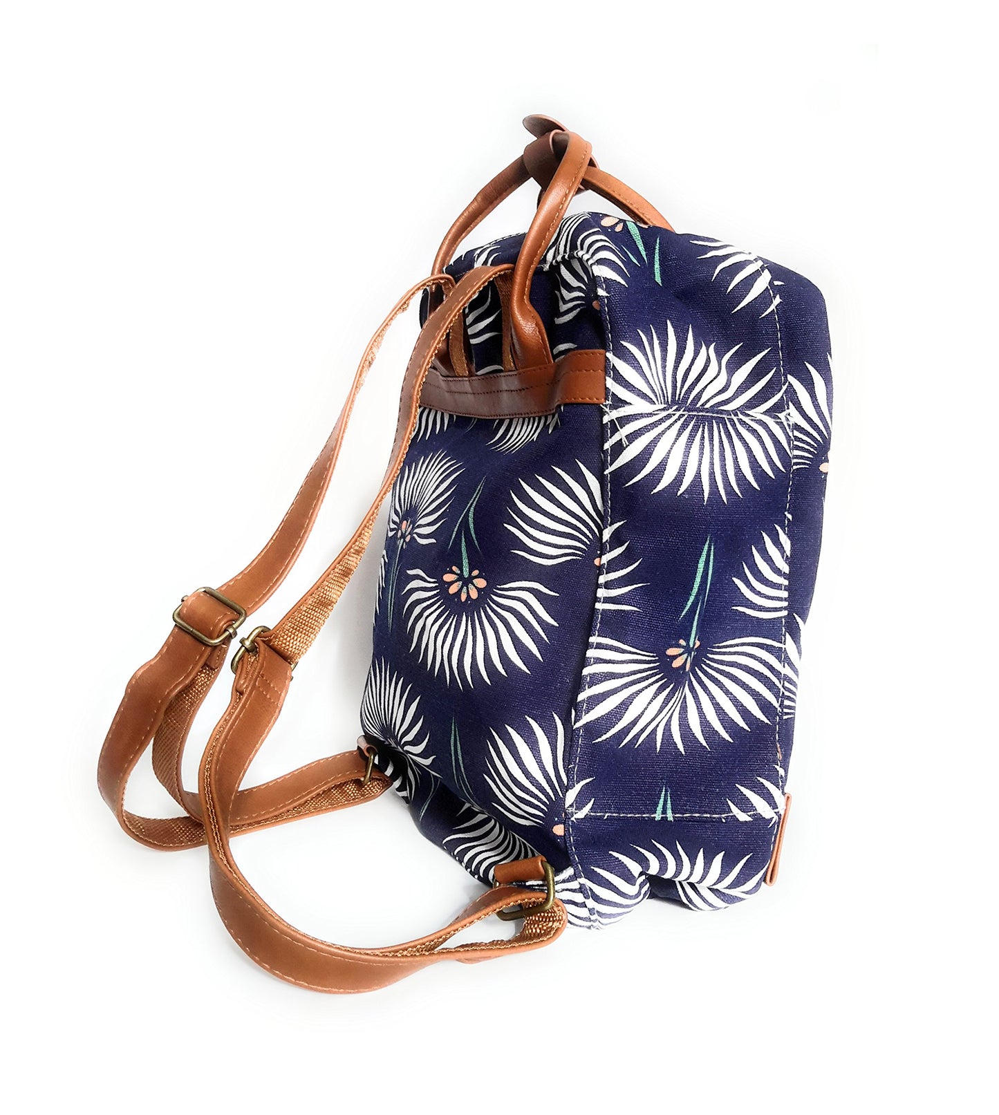 Bolso Mochila Estampada · Azul