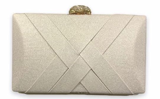 Cartera De Mano Bolso Fiesta · Cruzado Marfil